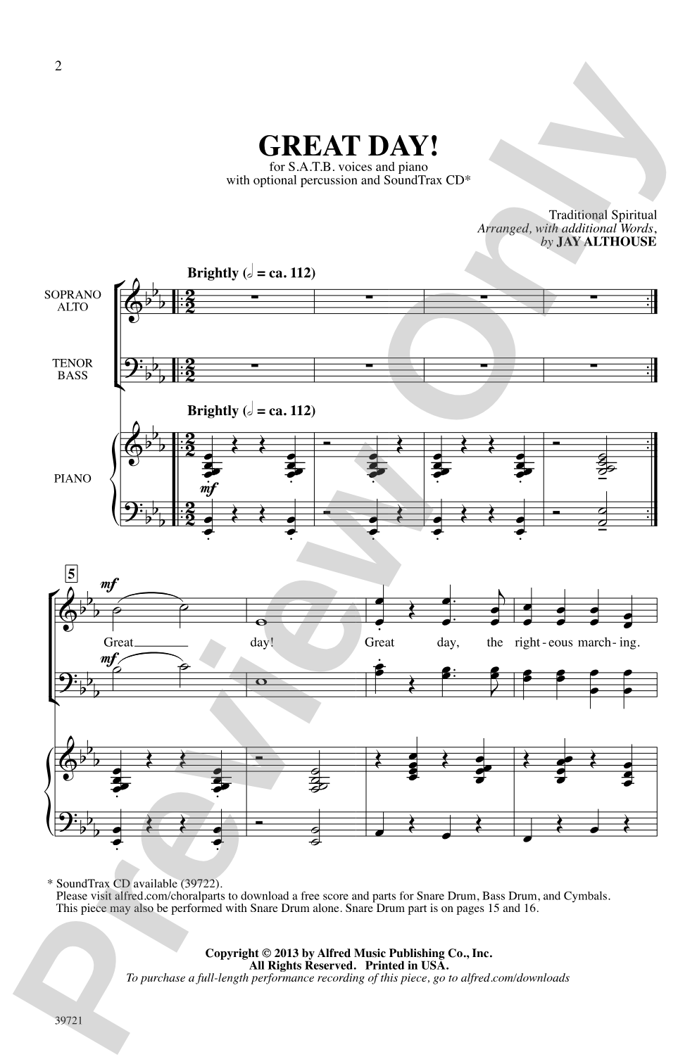 Great Day!: SATB Choral Octavo