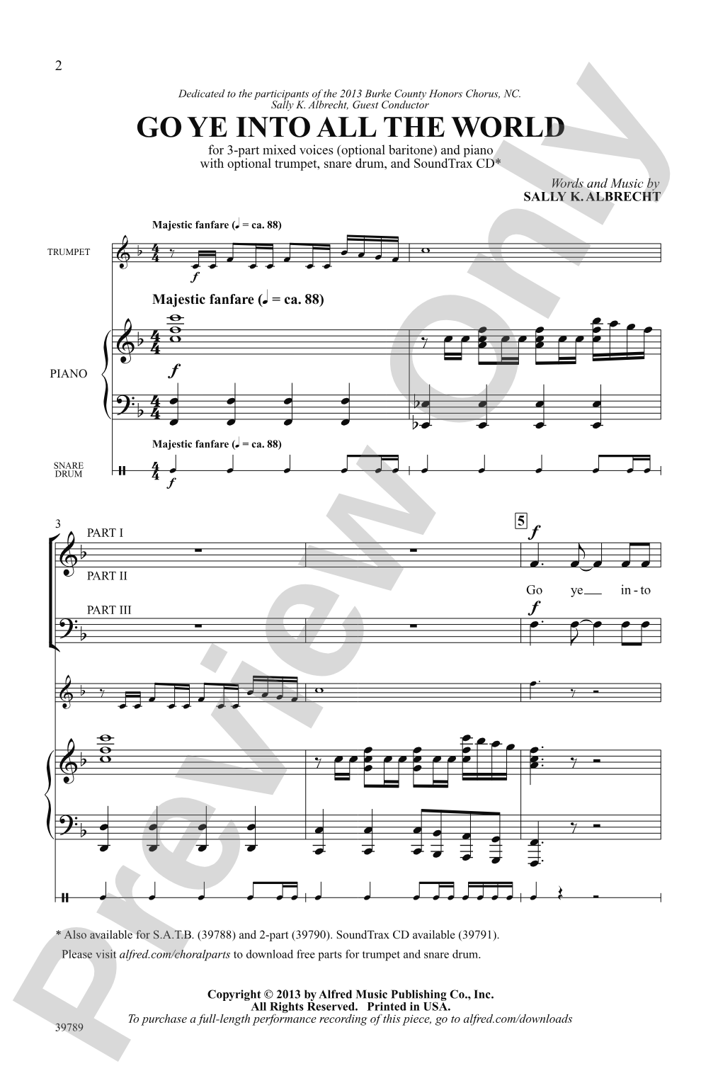 Go Ye Into All the World: 3-Part Mixed Choral Octavo