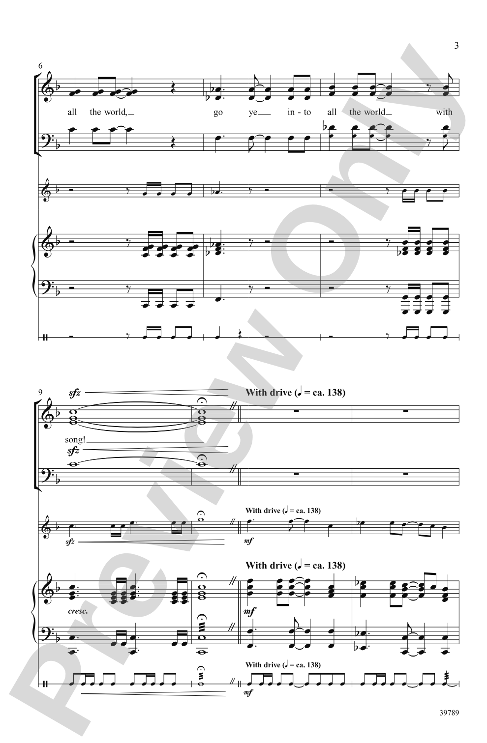 Go Ye Into All the World: 3-Part Mixed Choral Octavo