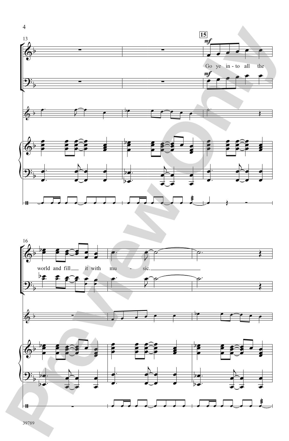 Go Ye Into All the World: 3-Part Mixed Choral Octavo