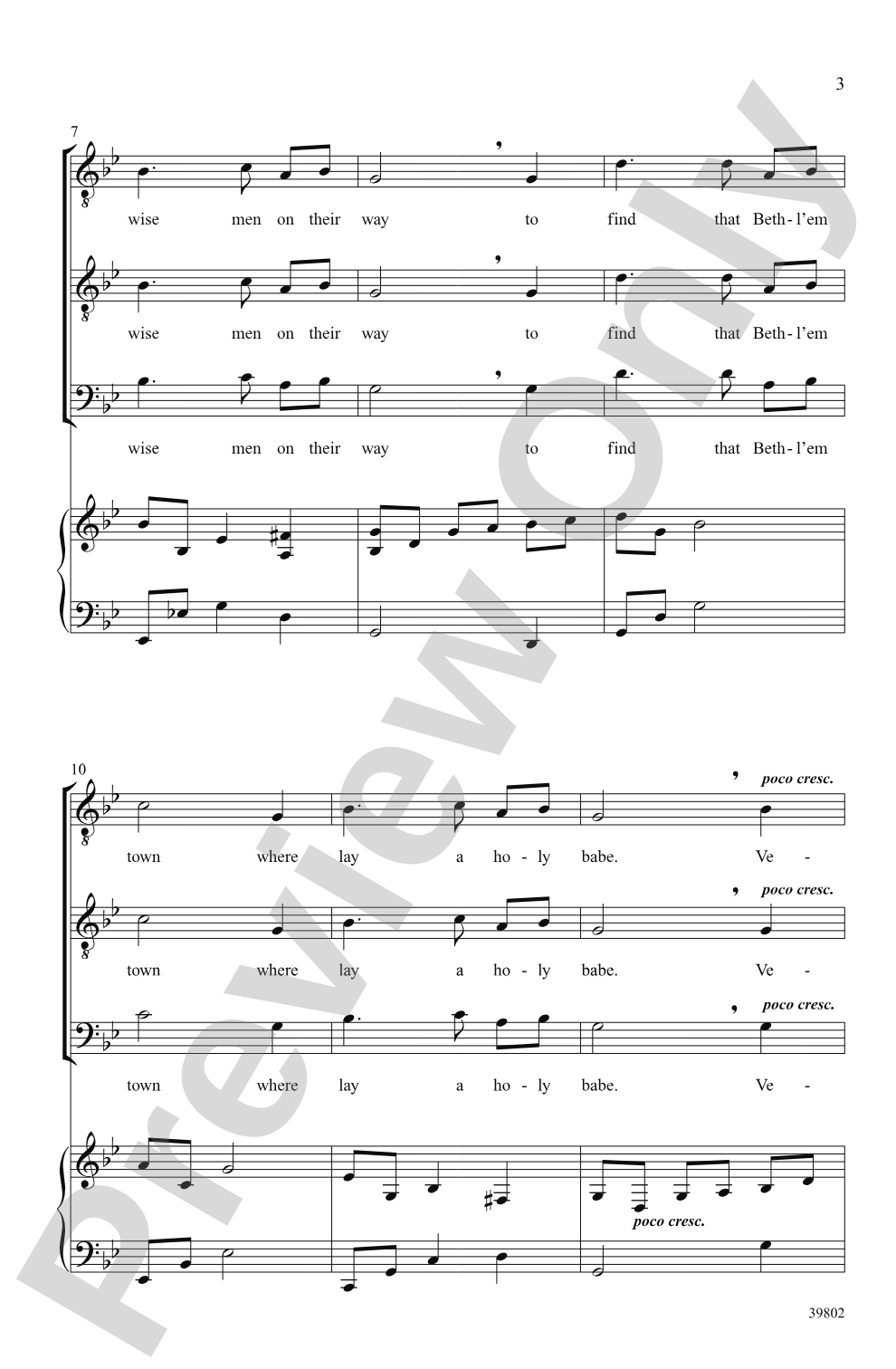 Carol of the Star: TTB Choral Octavo