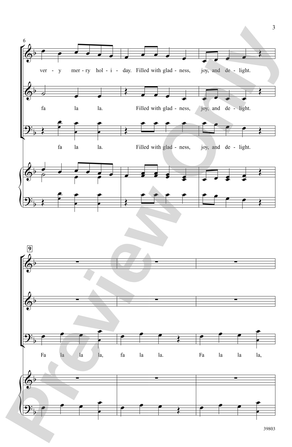 A Very Merry Fa La La: 3-Part Mixed, <I>a cappella</I> Choral Octavo