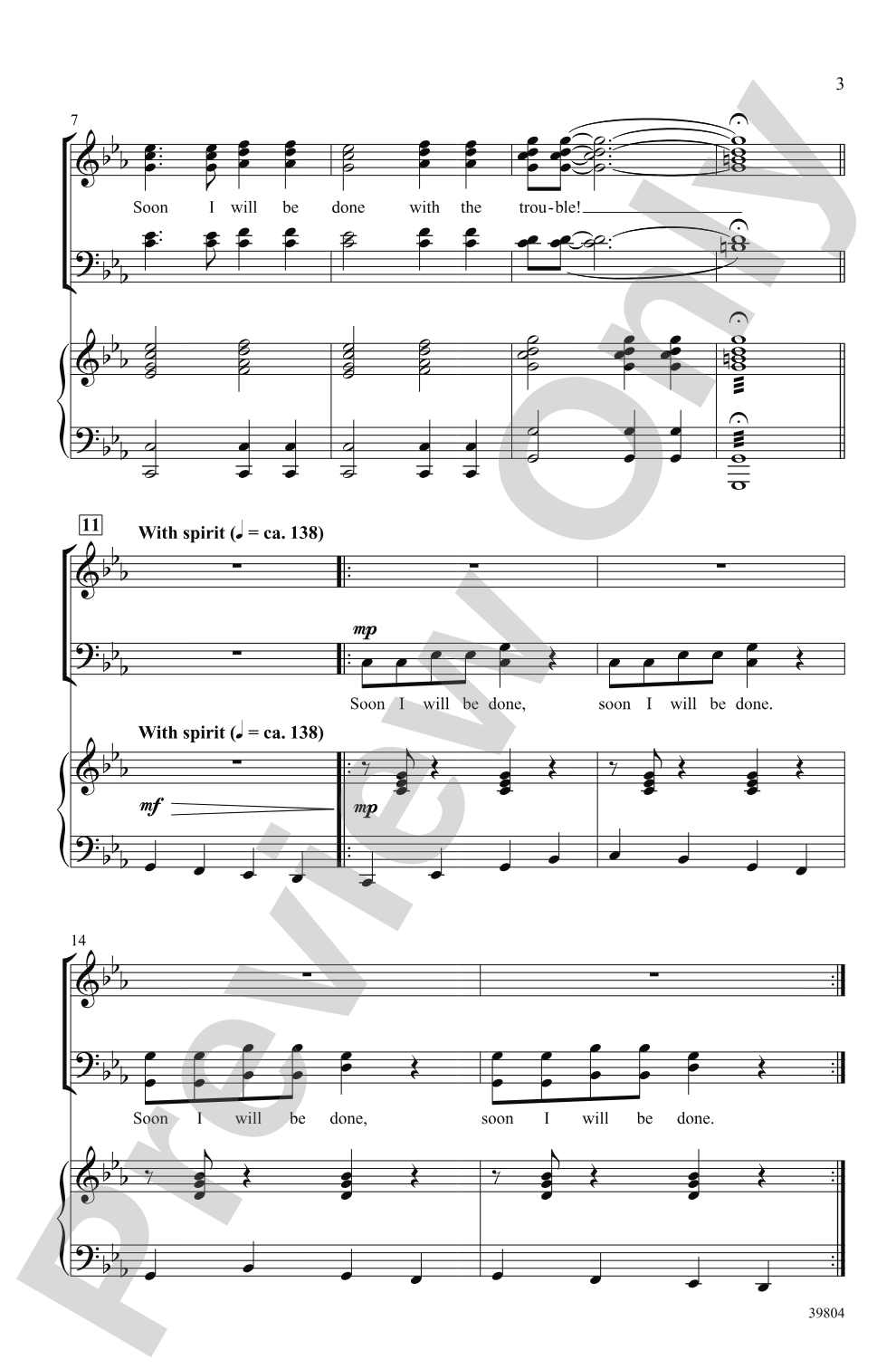 Trouble!: SATB Choral Octavo