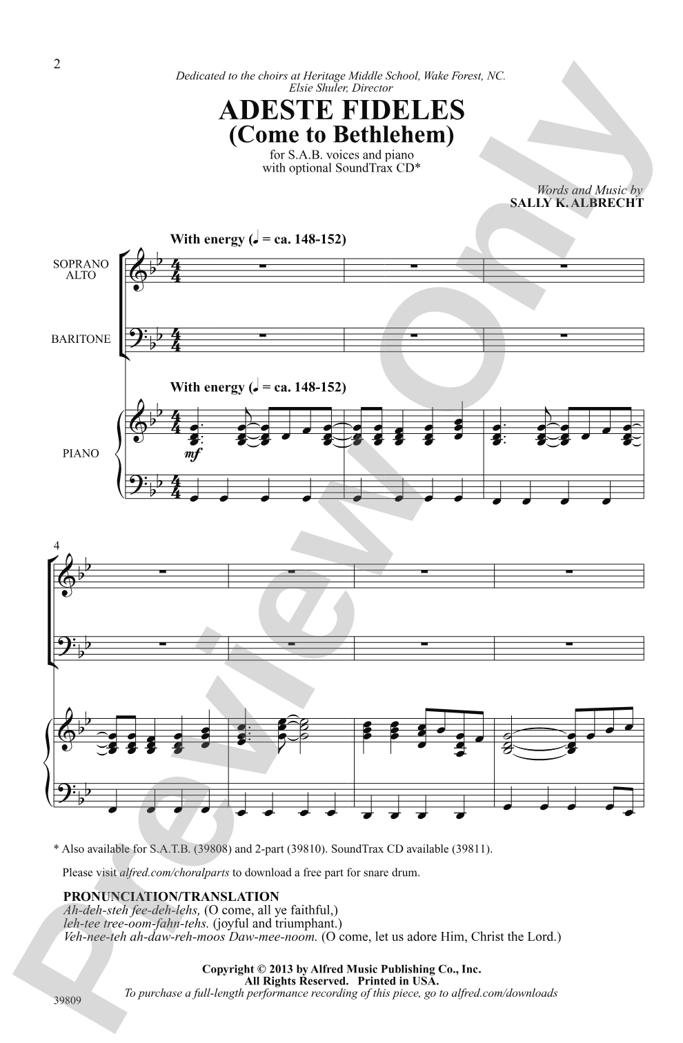 Adeste Fideles: SAB Choral Octavo
