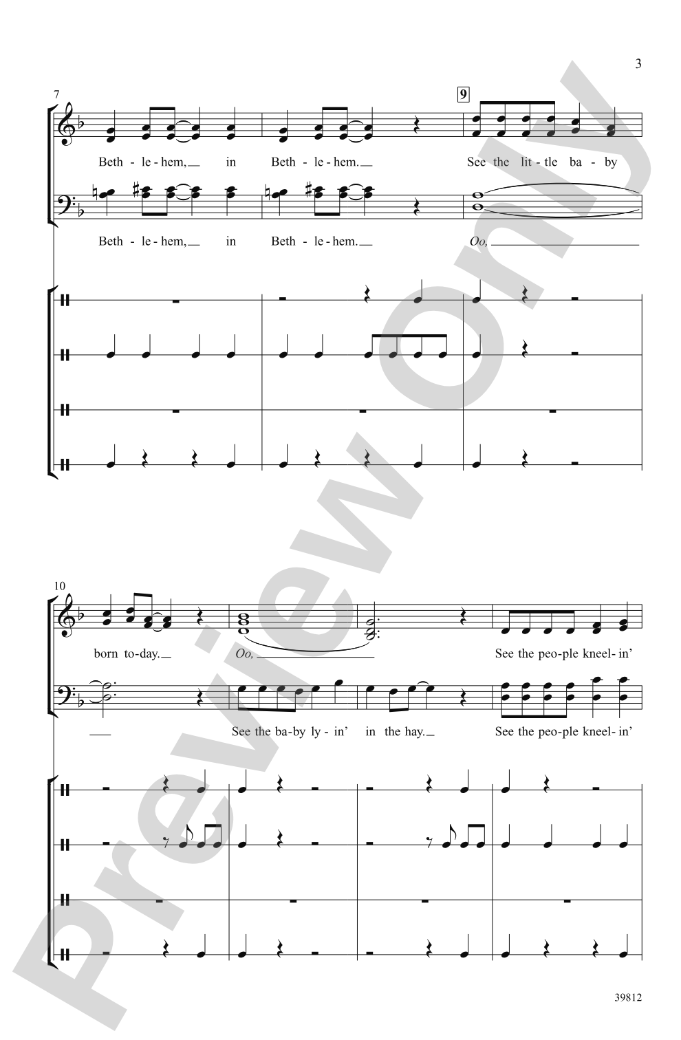 In Bethlehem: SATB, <I>a cappella</I> Choral Octavo