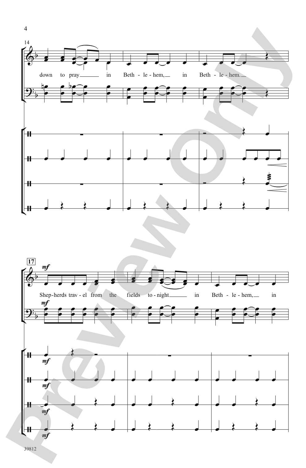 In Bethlehem: SATB, <I>a cappella</I> Choral Octavo