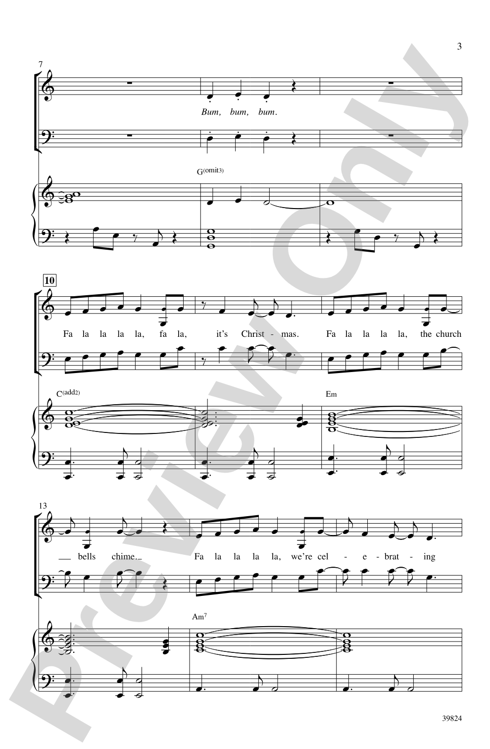 Falala: SAB Choral Octavo