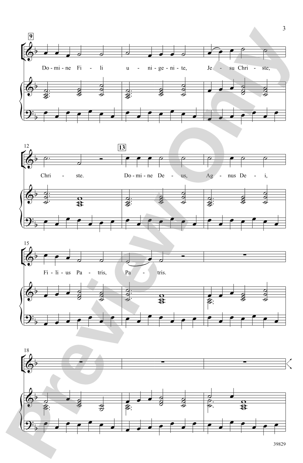 Domine Deus: 2-Part / SSA Choral Octavo