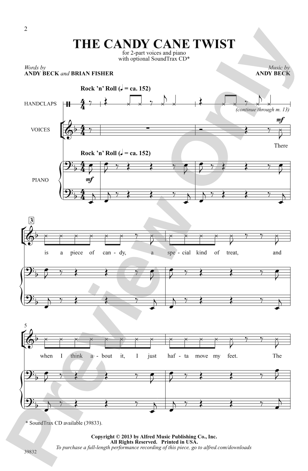 The Candy Cane Twist: 2-Part Choral Octavo