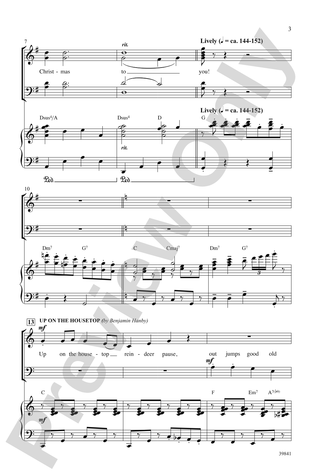 Jolly Jingle Christmas Medley: SATB Choral Octavo