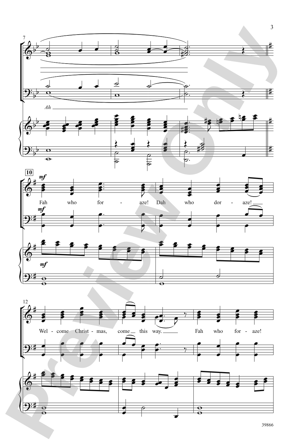 Welcome Christmas (from <i>How the Grinch Stole Christmas</i>): SATB Choral Octavo