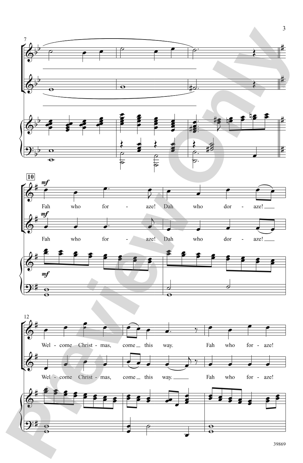 Welcome Christmas (from <i>How the Grinch Stole Christmas</i>): 2-Part Choral Octavo