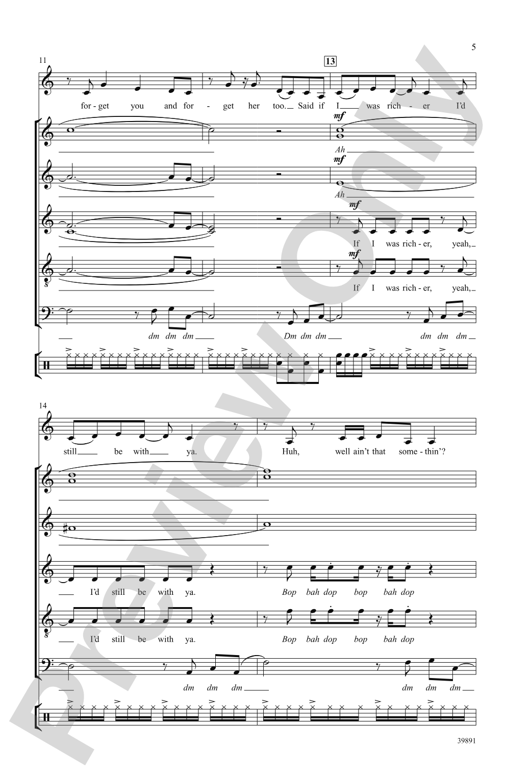 Forget You: SATB divisi, <i>a cappella</i> Choral Octavo