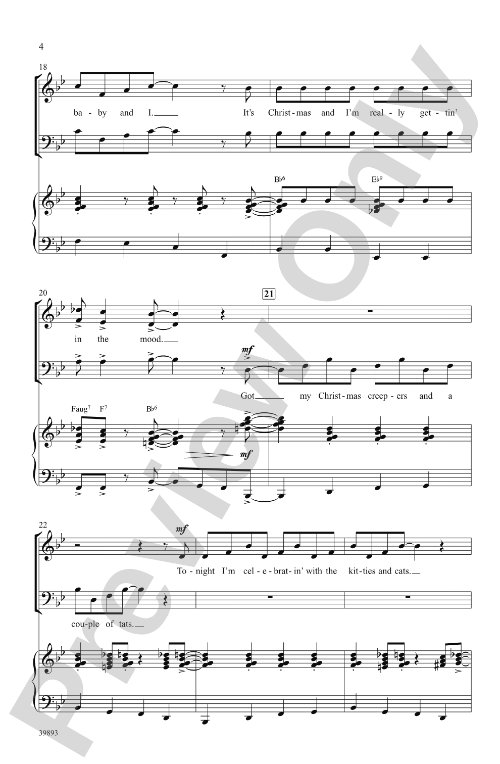 Gettin' in the Mood (for Christmas): SAB Choral Octavo