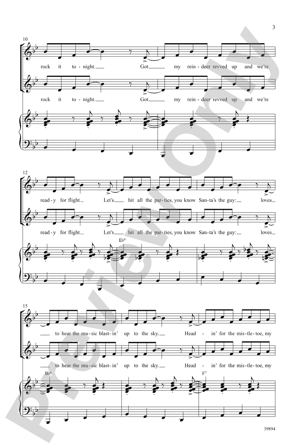 Gettin' in the Mood (for Christmas): SSA Choral Octavo