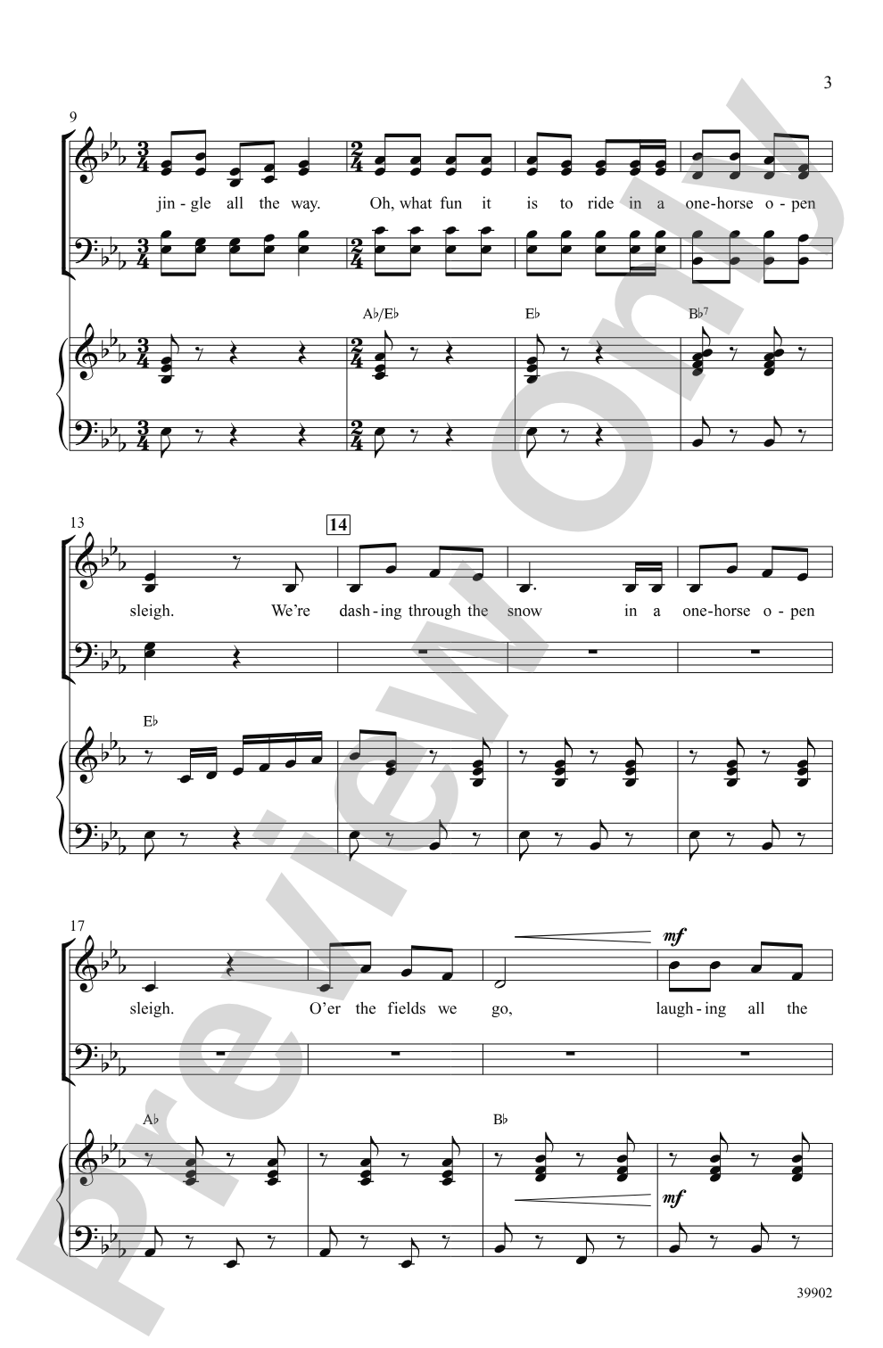 Jingle Bells: SATB Choral Octavo