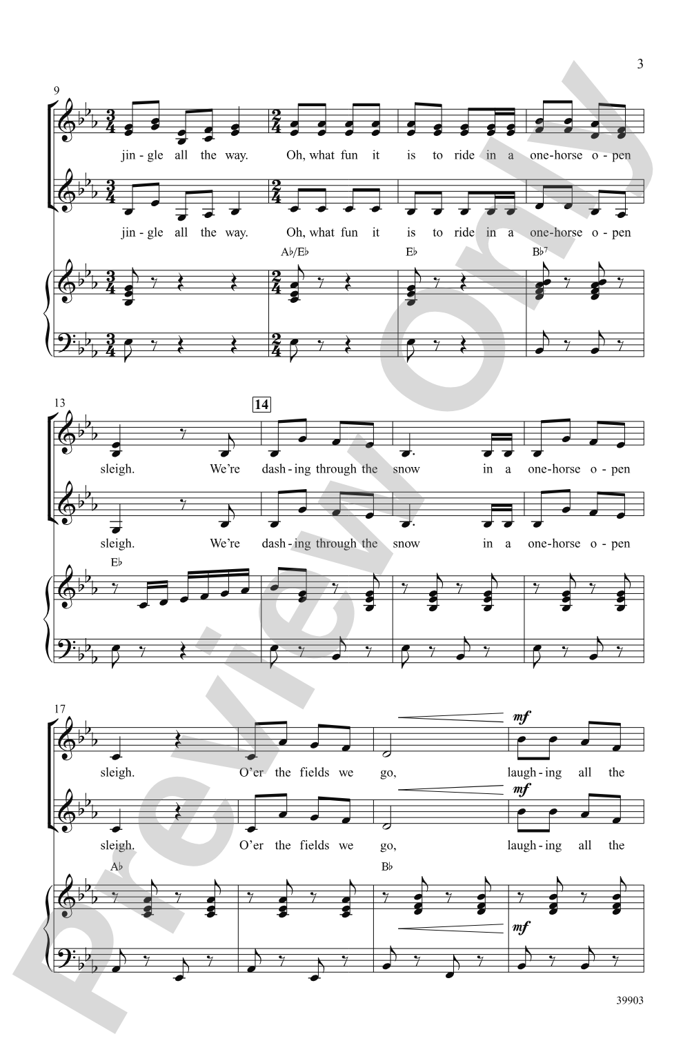 Jingle Bells: SSA Choral Octavo