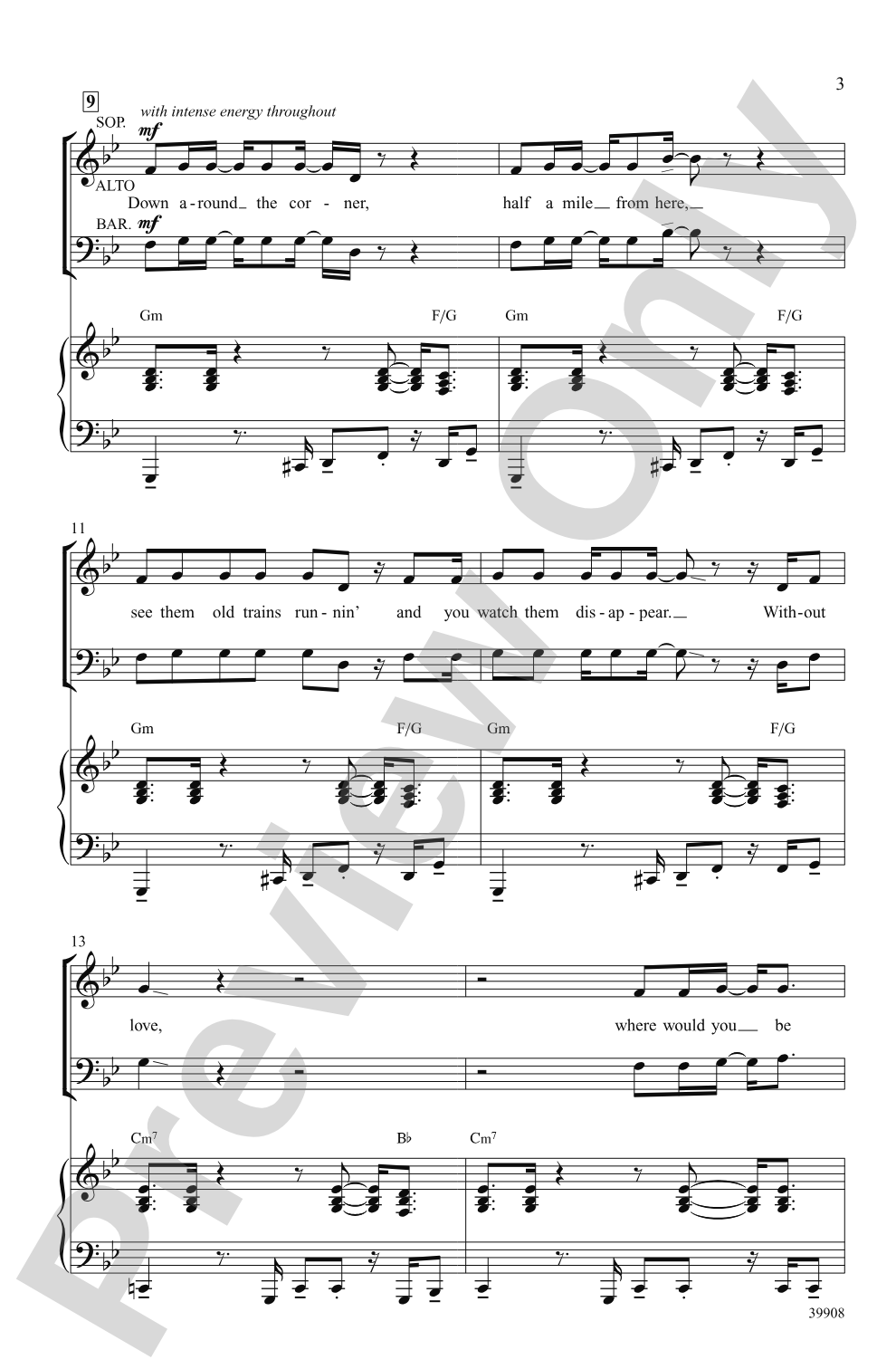 Long Train Runnin': SAB Choral Octavo