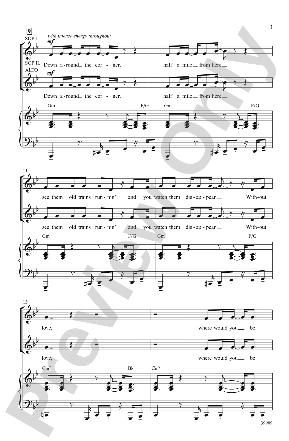 Long Train Runnin': SSA Choral Octavo