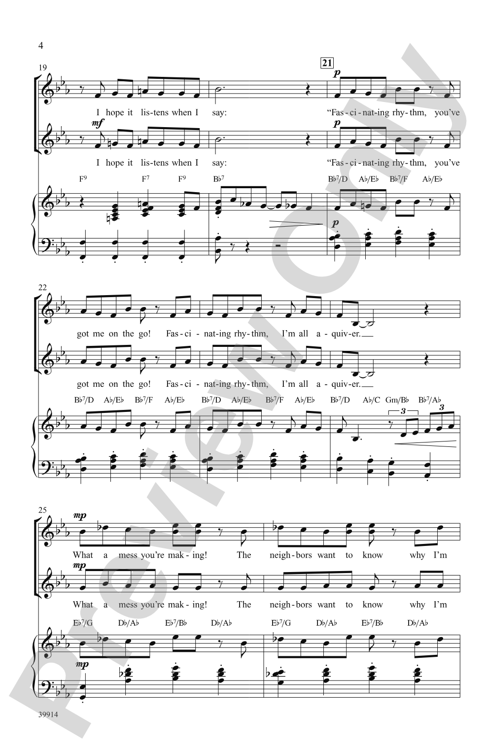 Fascinating Rhythm: SSA Choral Octavo