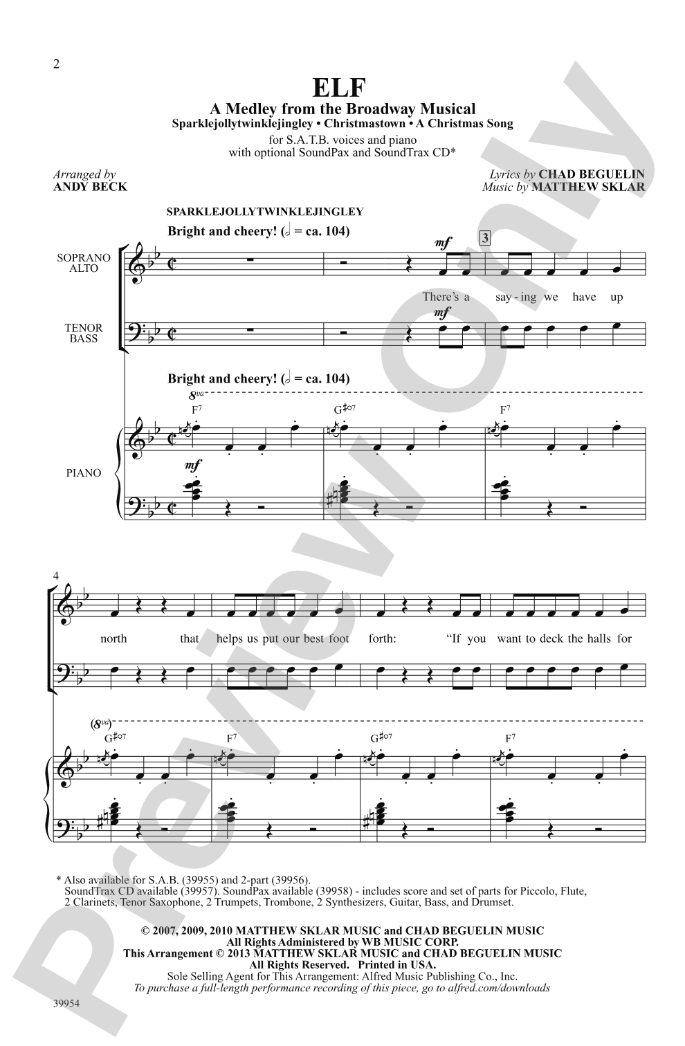 Elf!: SATB Choral Octavo
