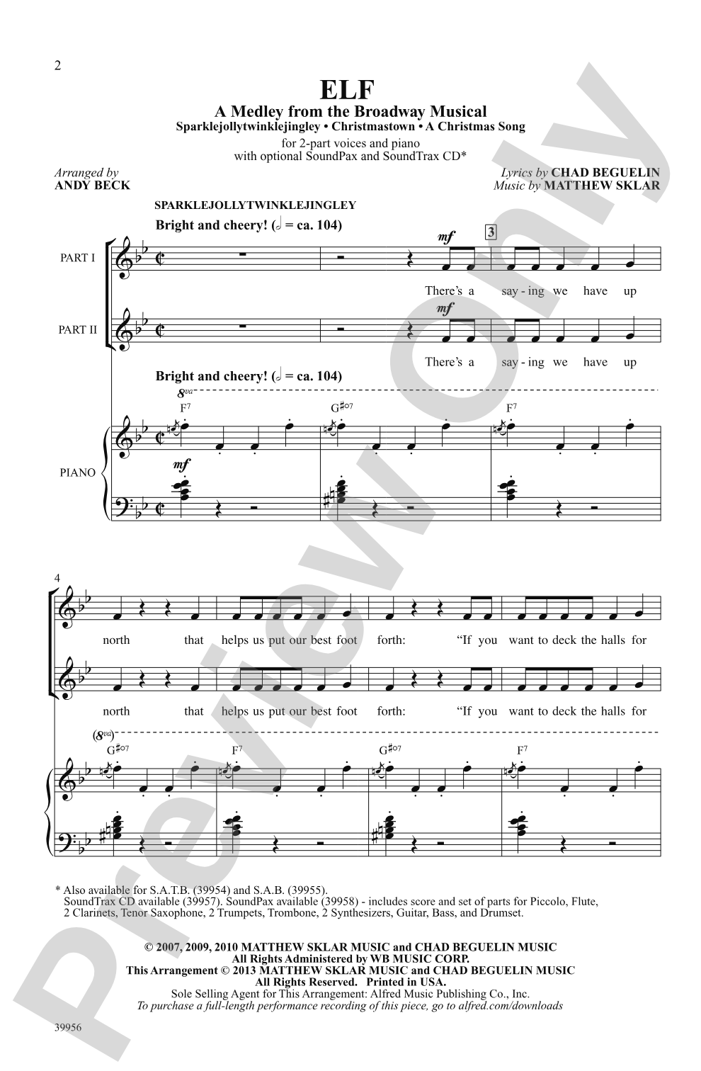 Elf!: 2-Part Choral Octavo