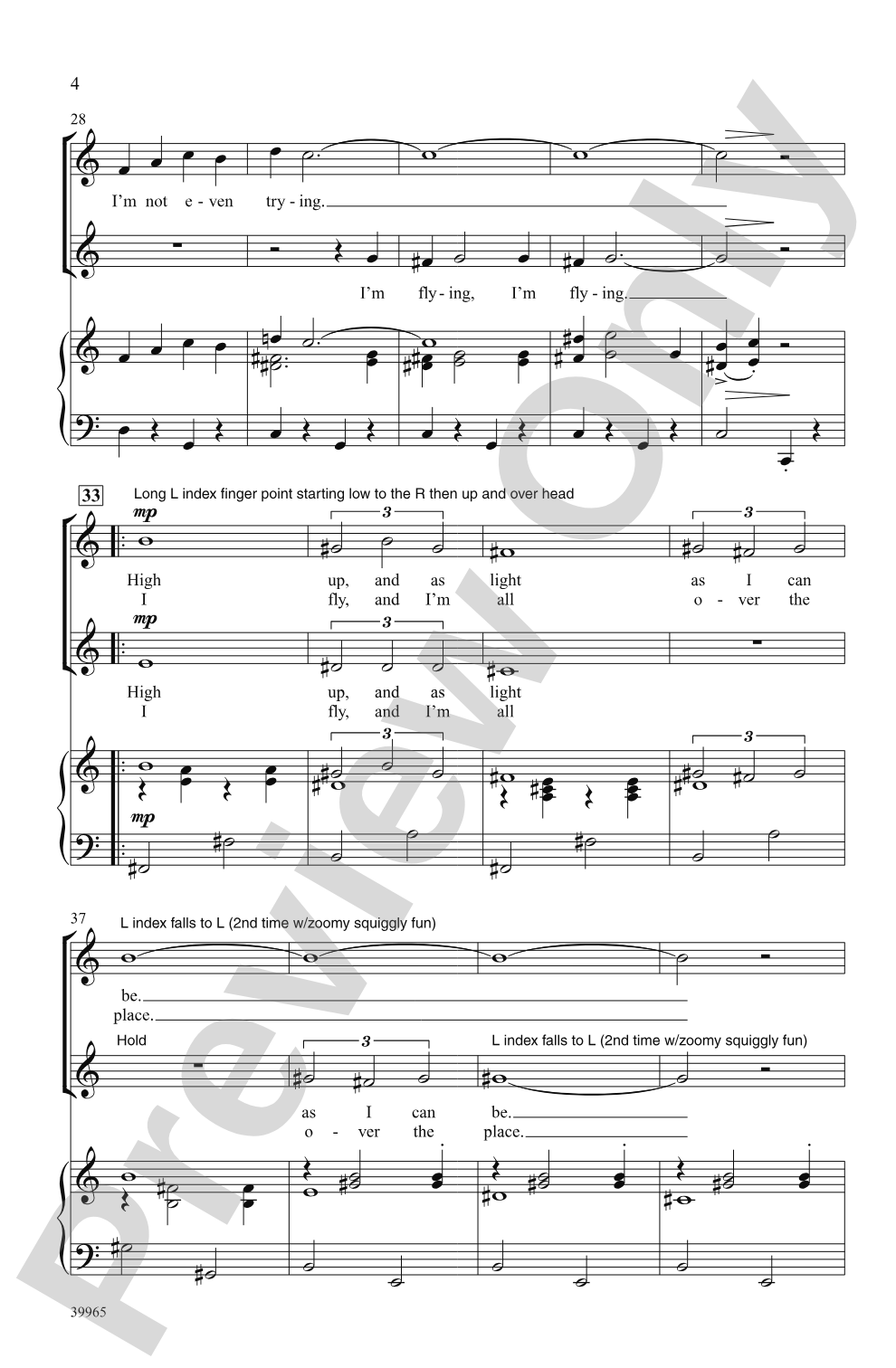 I'm Flying (from <i>Peter Pan</i>): 2-Part Choral Octavo