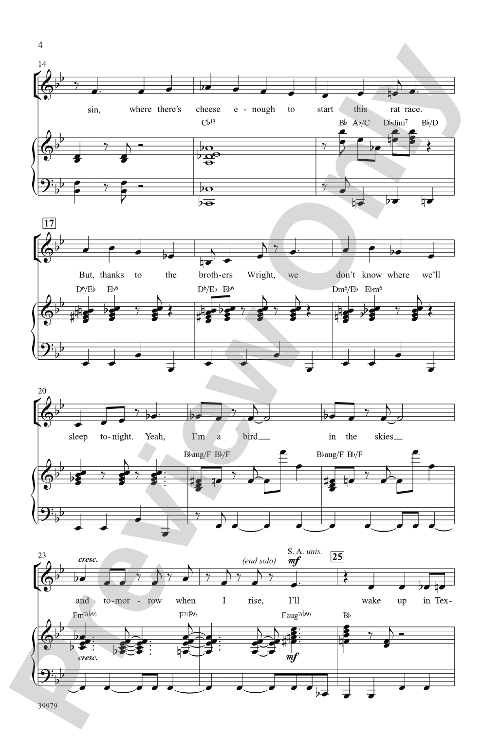 Jet Set (from the musical <i>Catch Me If You Can</i>): SSA Choral Octavo
