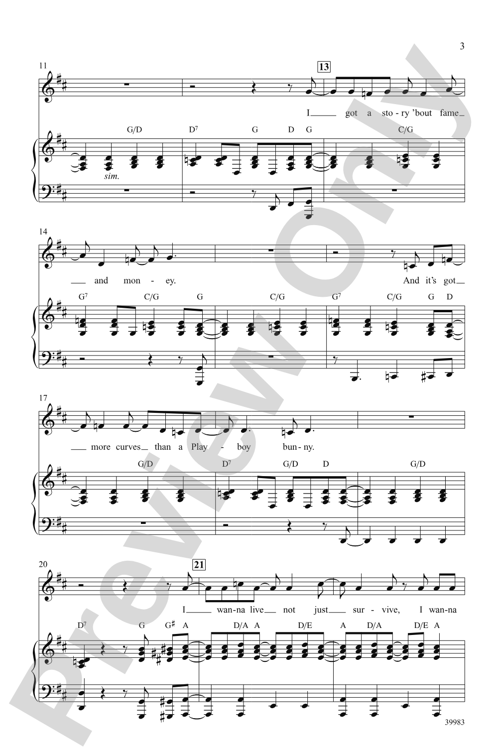 Live in Living Color (from the musical <i>Catch Me If You Can</i>): SAB Choral Octavo