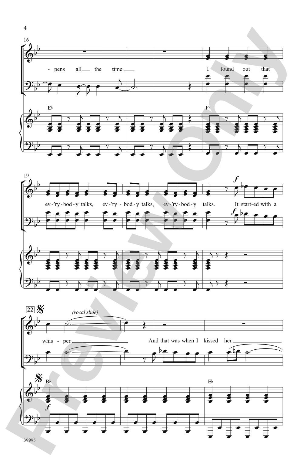 Everybody Talks: SATB Choral Octavo