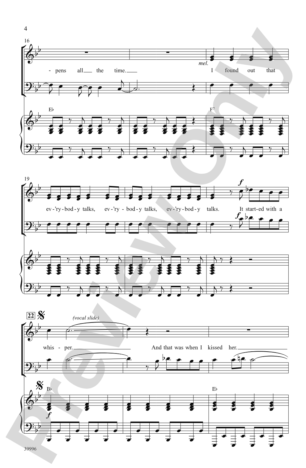 Everybody Talks: SSAB Choral Octavo