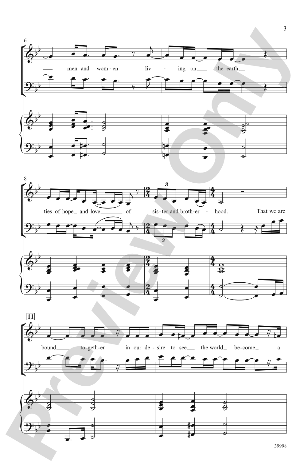 Shed a Little Light: SATB Choral Octavo