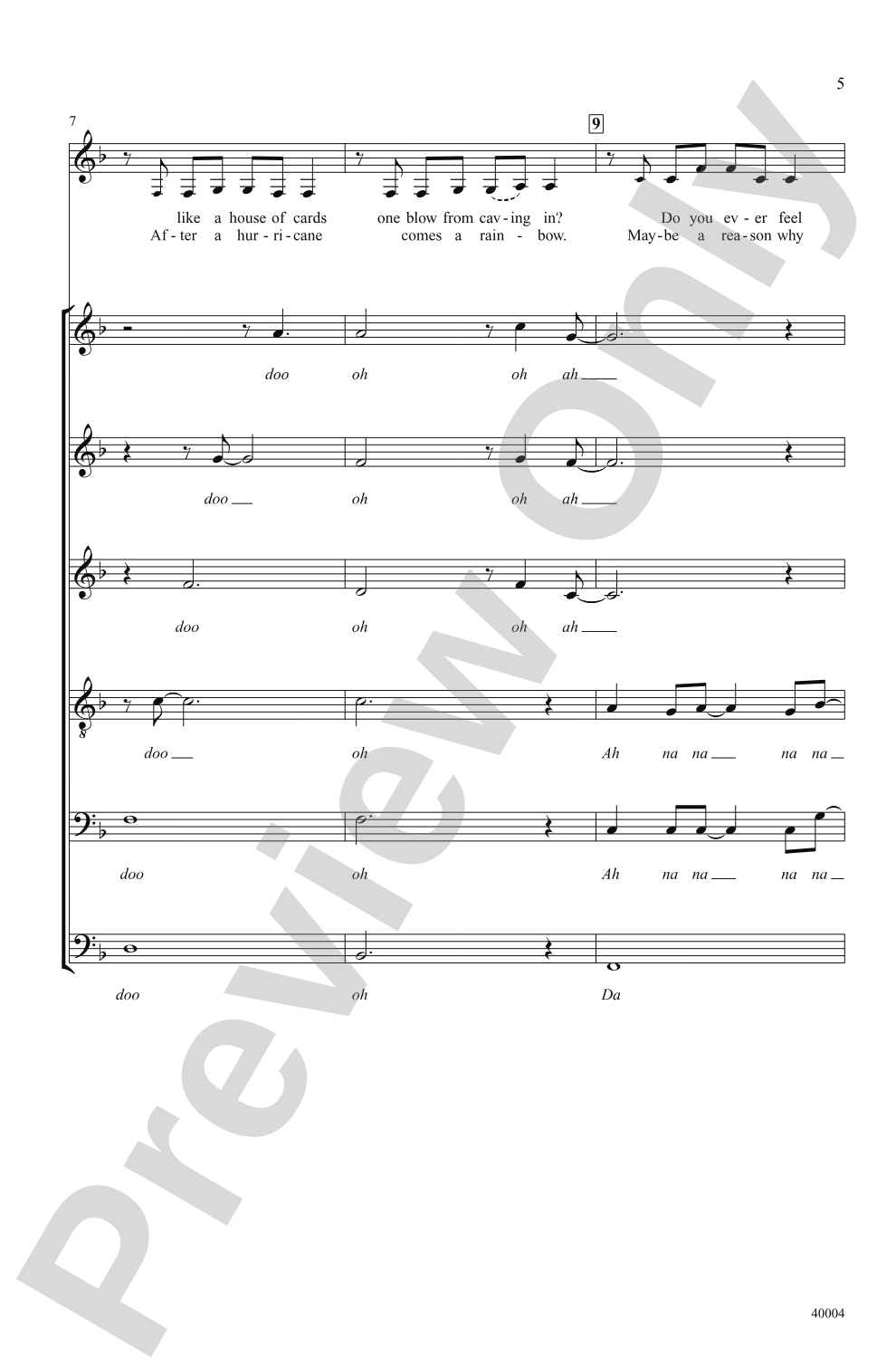 Firework: SSATBB, <i>a cappella</i> Choral Octavo