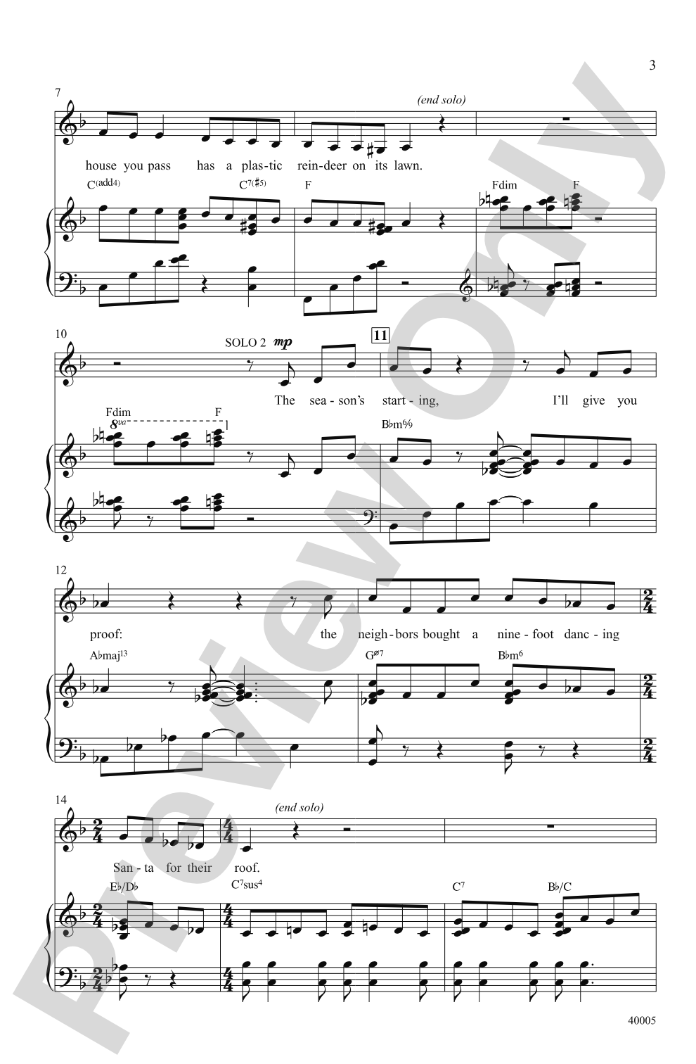Counting Down to Christmas (from <i>A Christmas Story: The Musical</i>): SATB Choral Octavo