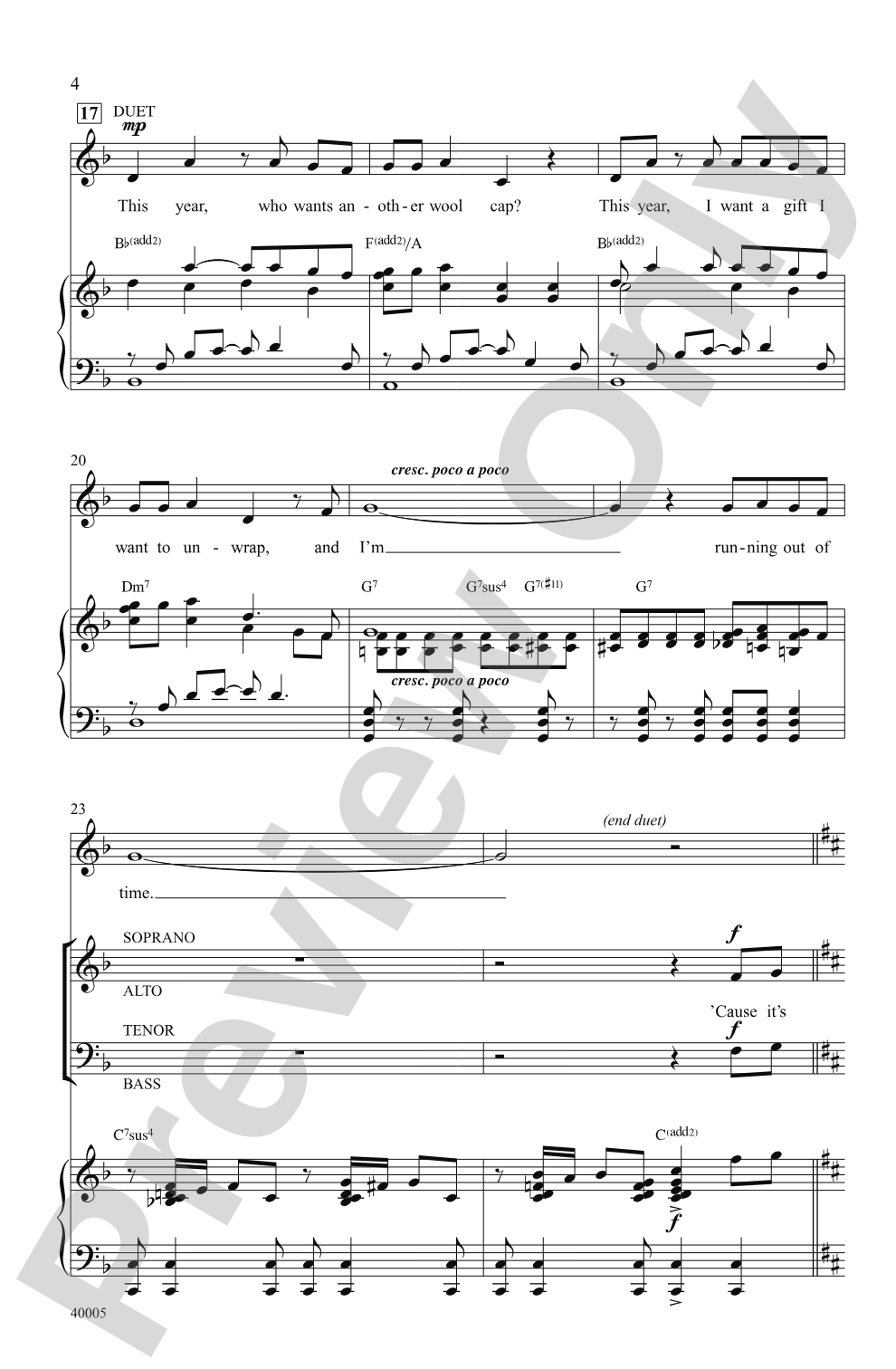 Counting Down to Christmas (from <i>A Christmas Story: The Musical</i>): SATB Choral Octavo