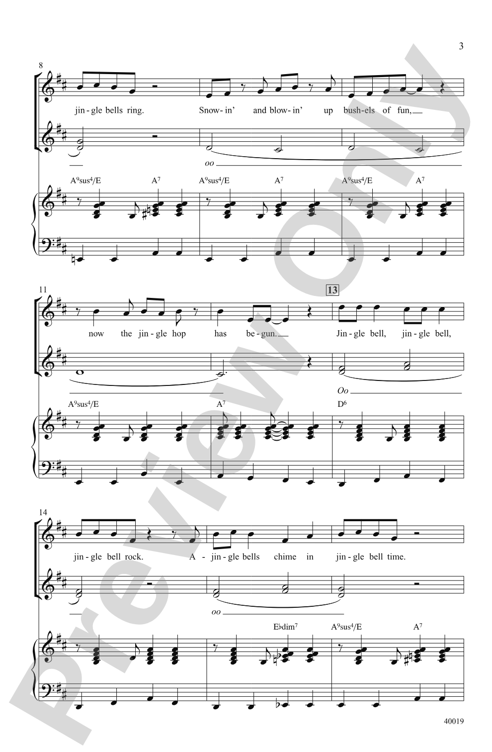 Jingle Bell Rock: SSA Choral Octavo