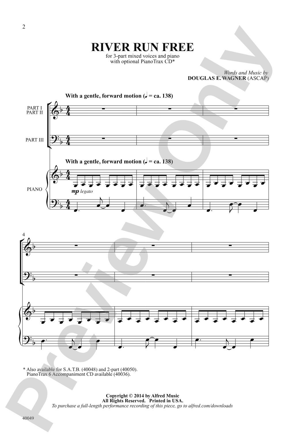 River Run Free: 3-Part Mixed Choral Octavo