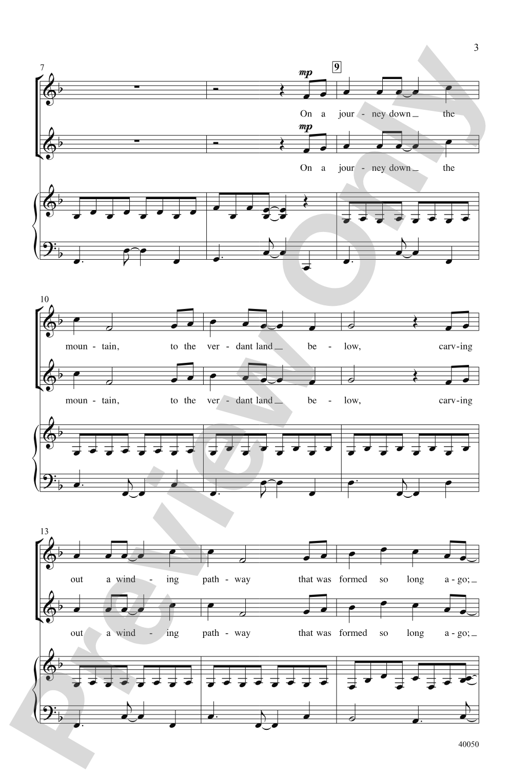 River Run Free: 2-Part Choral Octavo