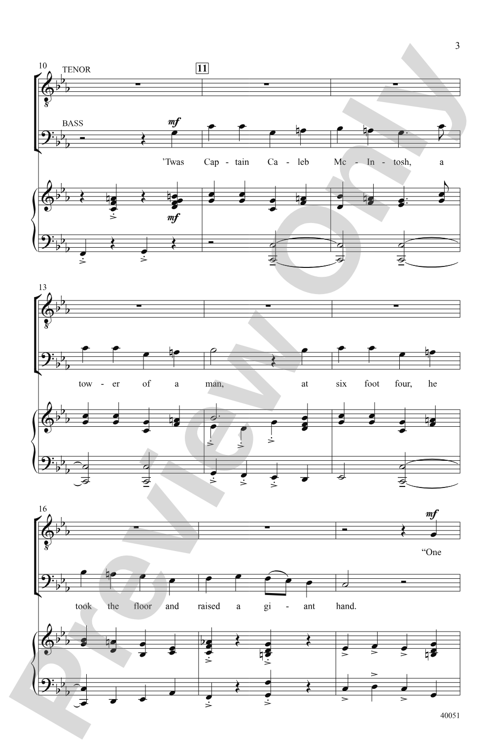 Men o' the Sea: T(T)B Choral Octavo