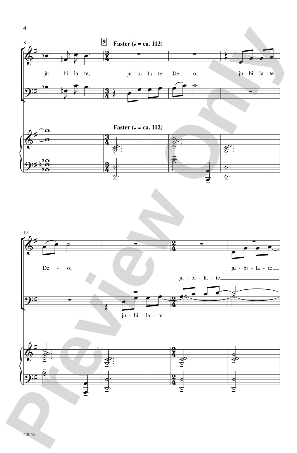 Jubilate Deo: SATB Choral Octavo