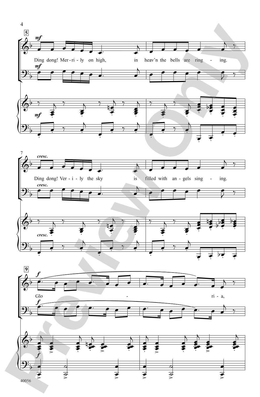 Ding Dong! Merrily on High: SAB Choral Octavo