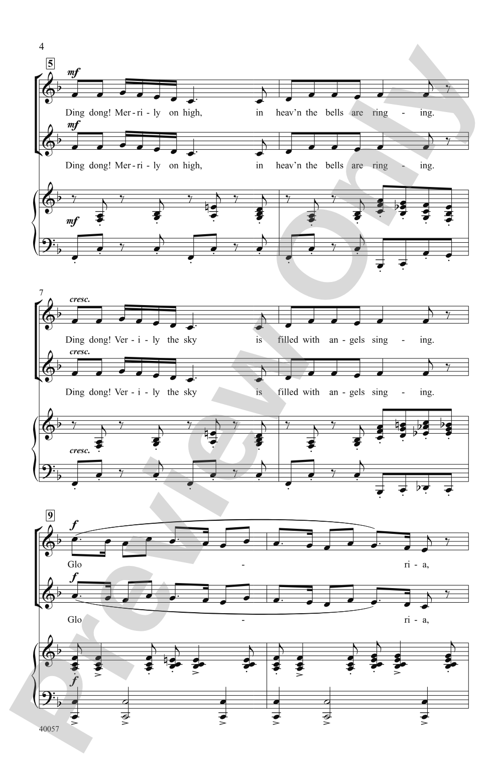 Ding Dong! Merrily on High: 2-Part Choral Octavo