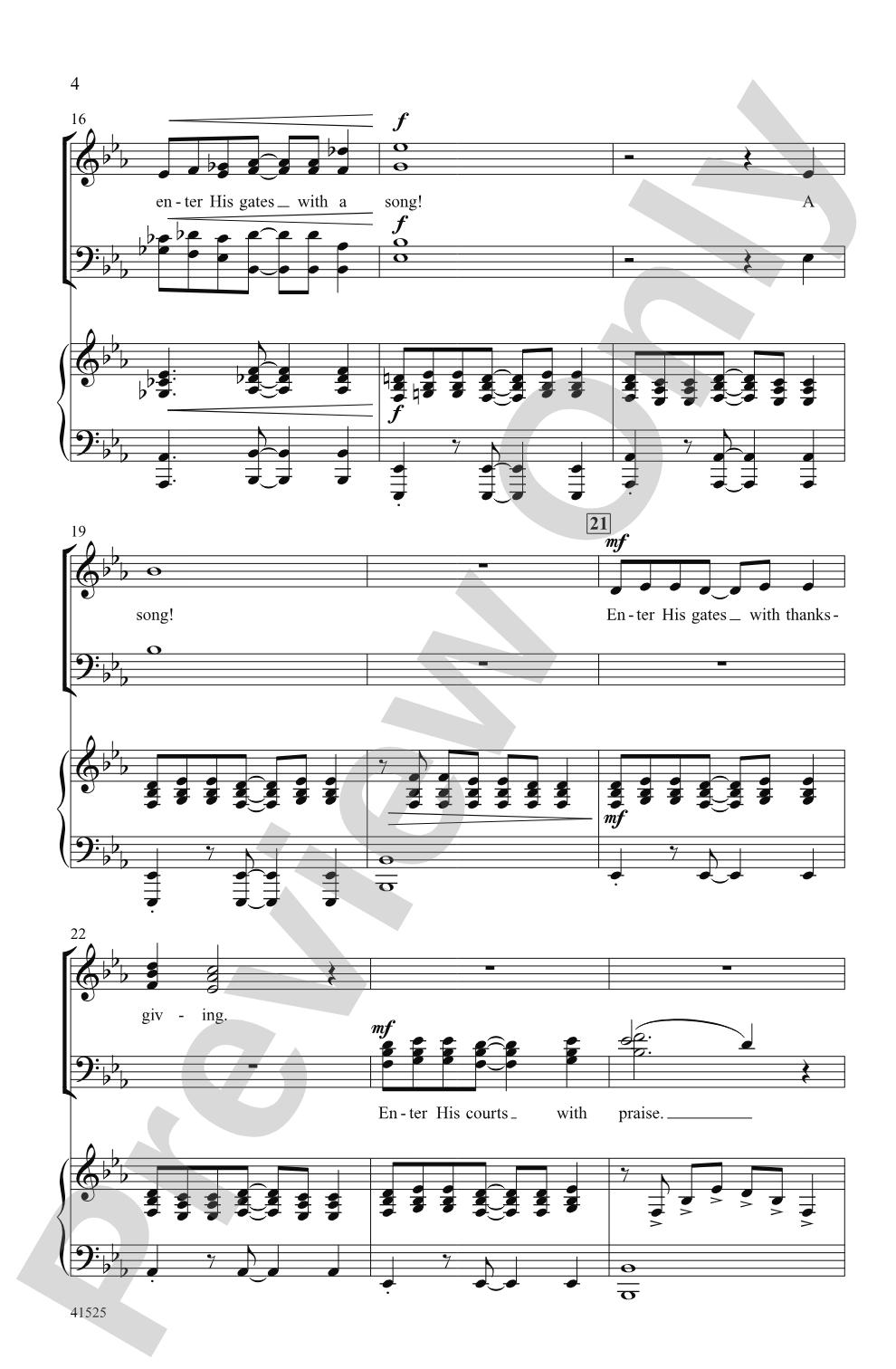 A Psalm: SATB Choral Octavo