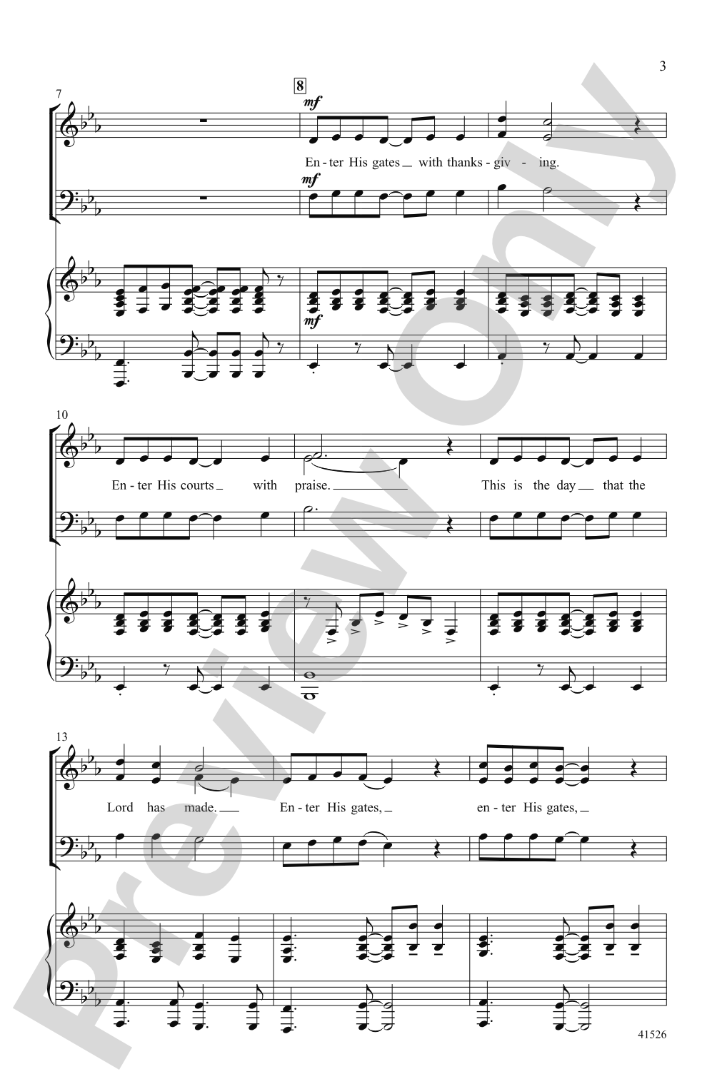 A Psalm: SAB Choral Octavo
