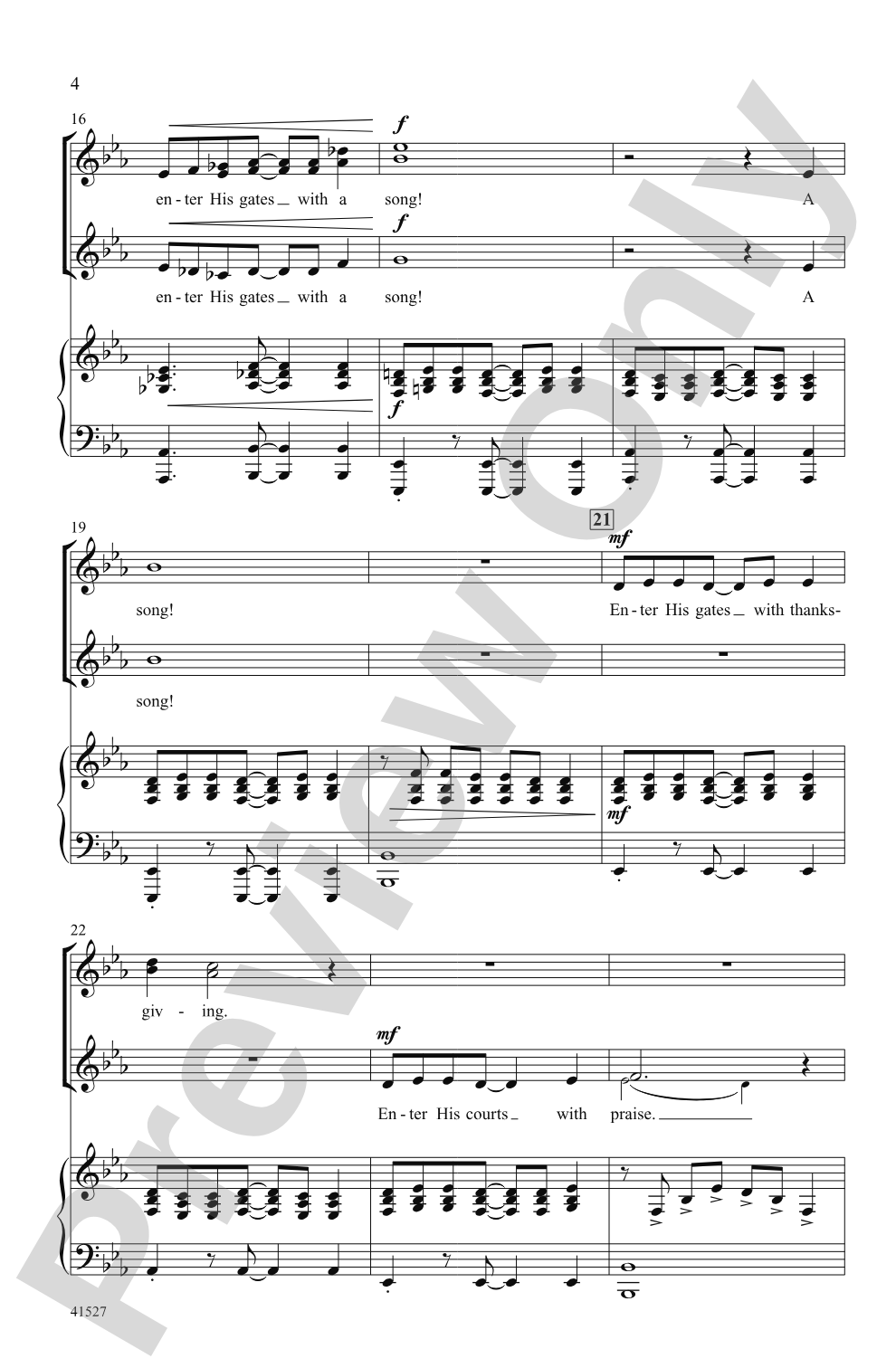 A Psalm: SSA Choral Octavo