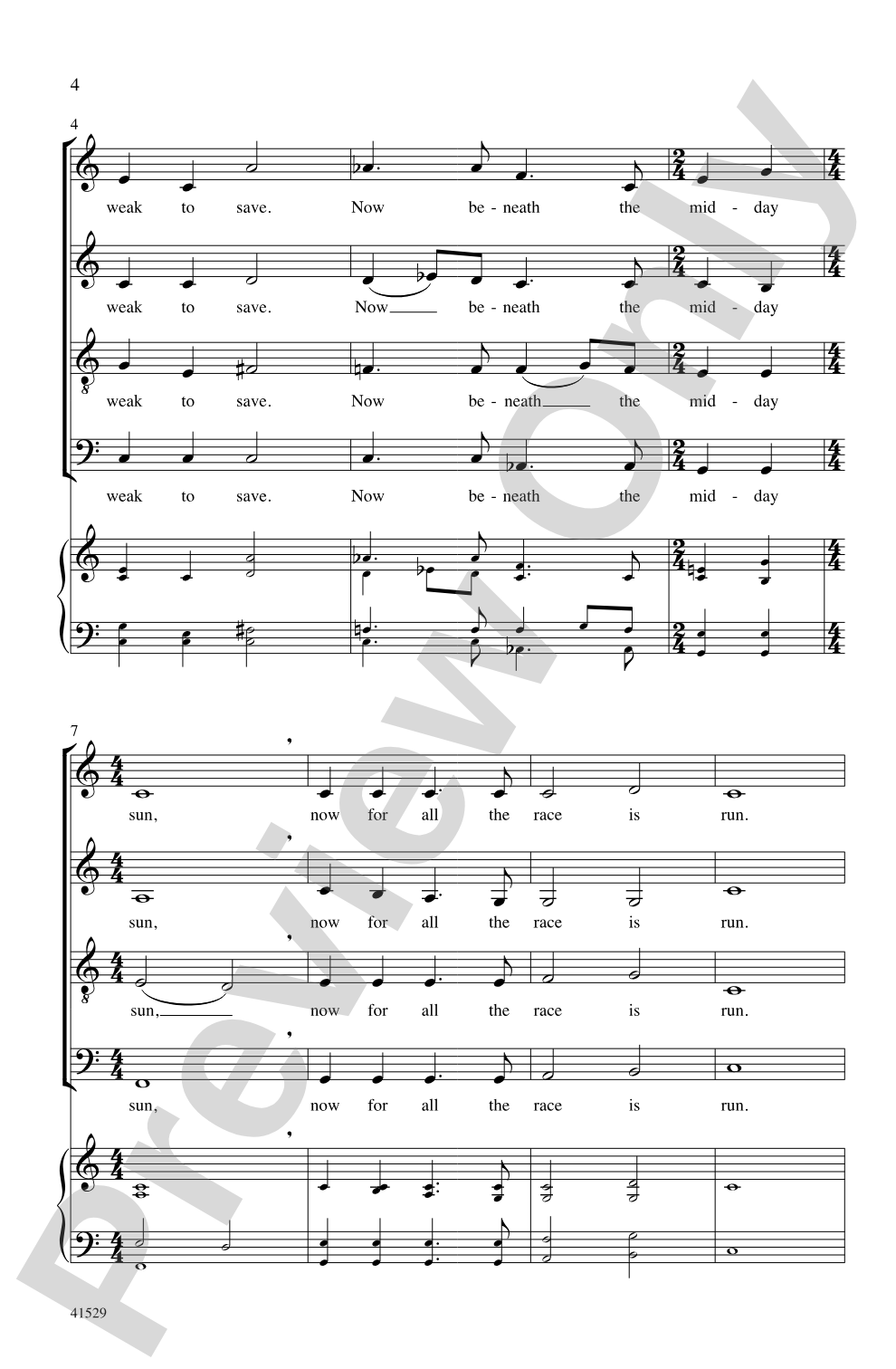 The Race Is Run: SATB, <i>a cappella</i> Choral Octavo