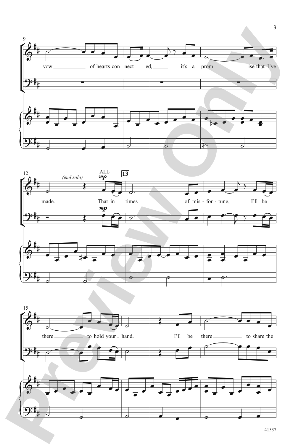 We Will Stand with You: SAB Choral Octavo