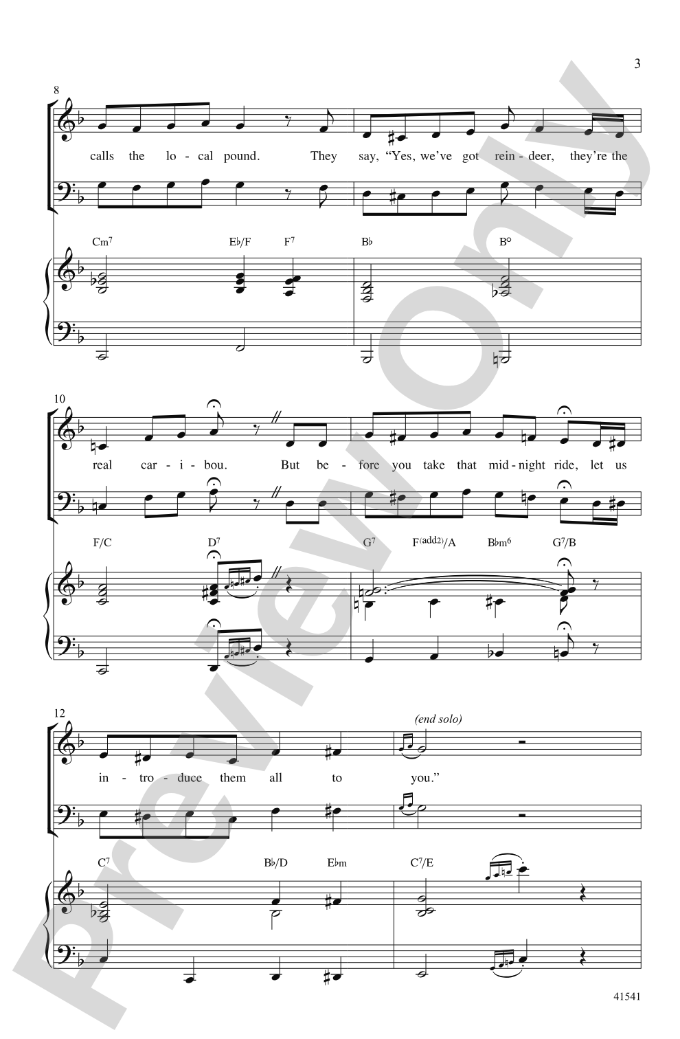 Santa's Crazy Reindeer: SAB Choral Octavo