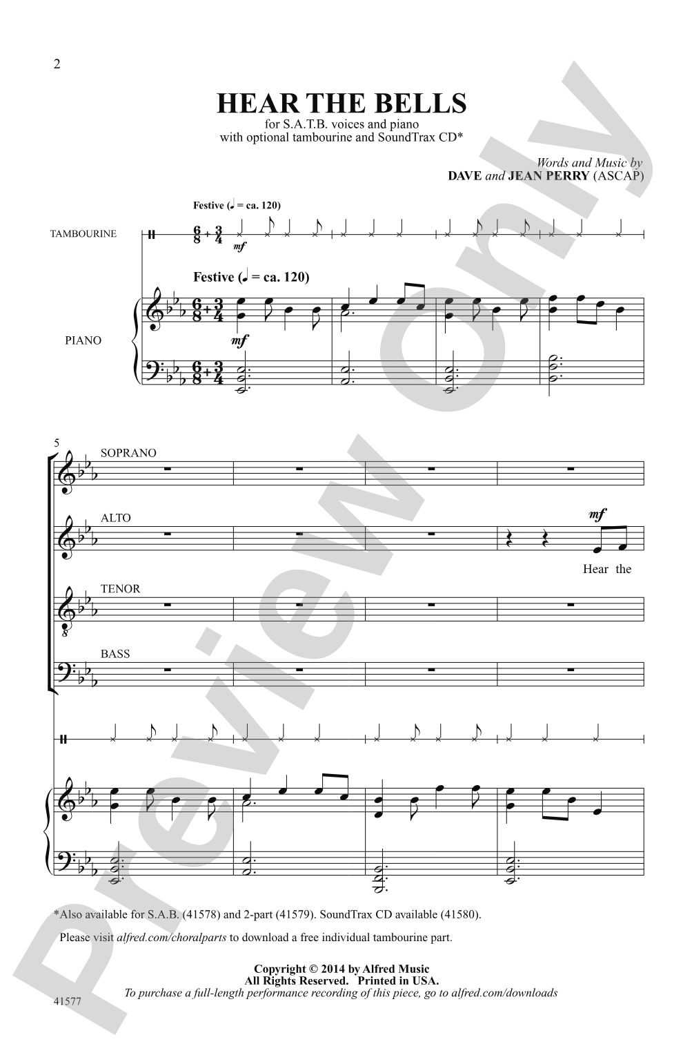 Hear the Bells: SATB Choral Octavo