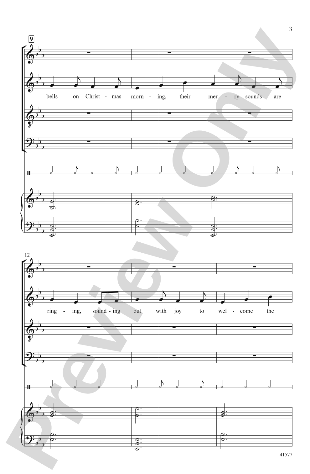 Hear the Bells: SATB Choral Octavo